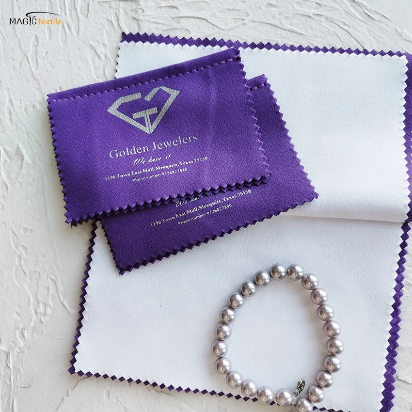 

Microfiber four layer special treatment jewelry cleaning silver polishing cloth with special treated, Customized