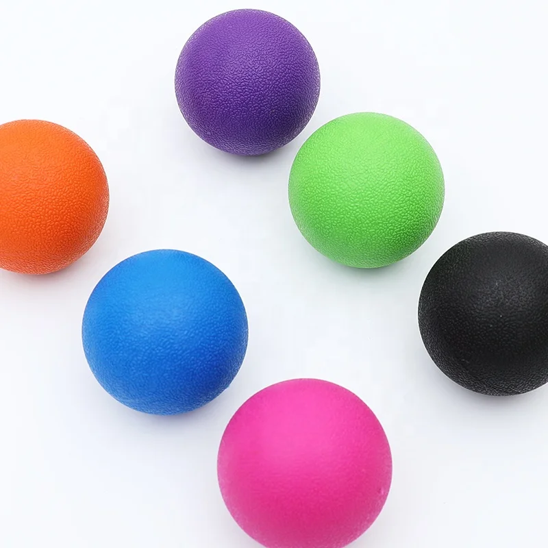 

Wholesale New Non-toxic Eco Silicone Lacrosse TPE massage ball, Blue black pink purple orange green or custom