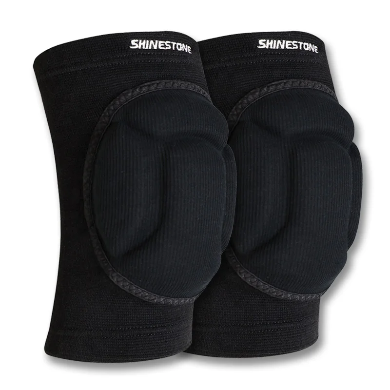 

Top quality silicone knee pad elastic knee pad volleyball, Black