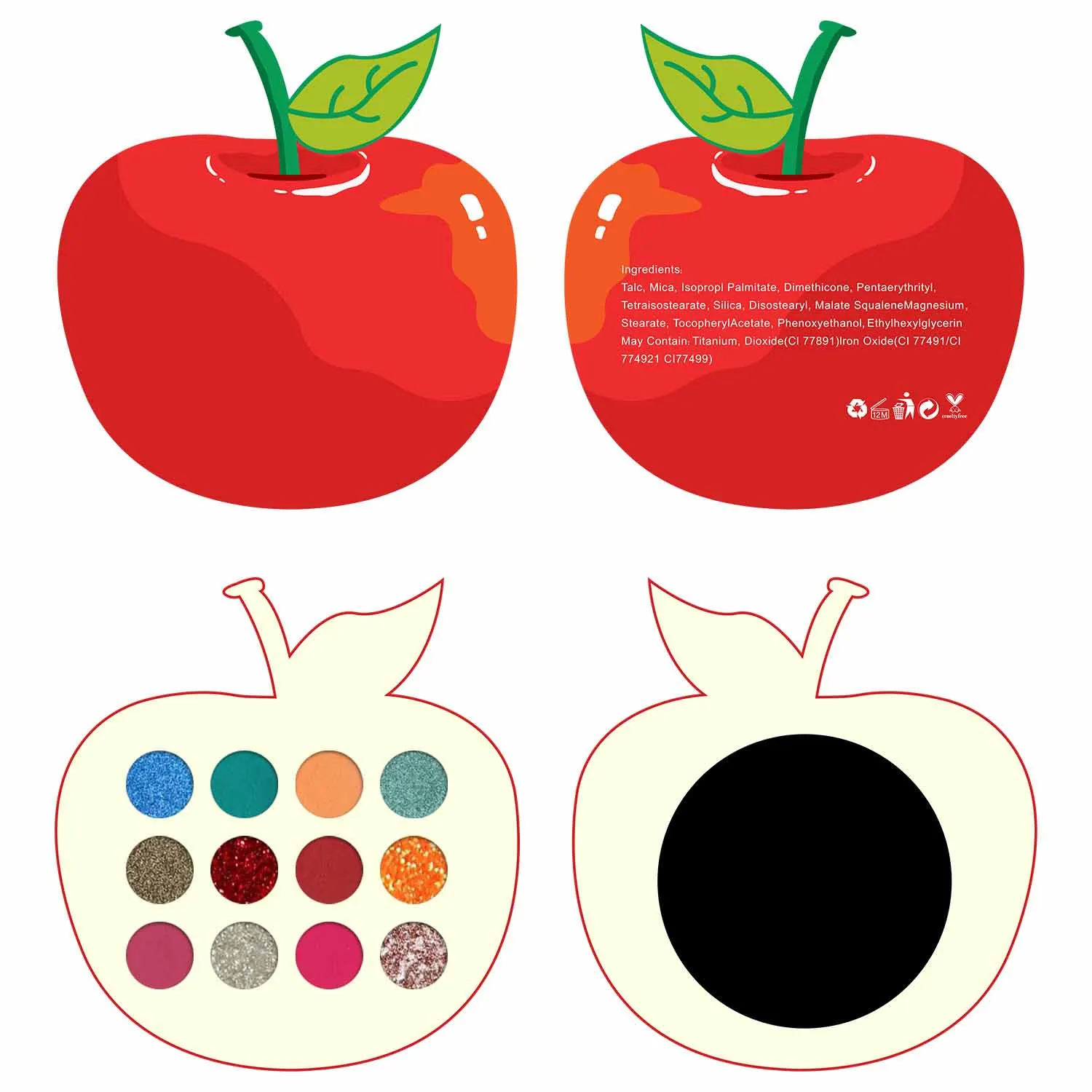 

High Quality Cosmetics 9 Color Custom Private Label Eyeshadow Palette Glitter Natural Eye Shadow Makeup