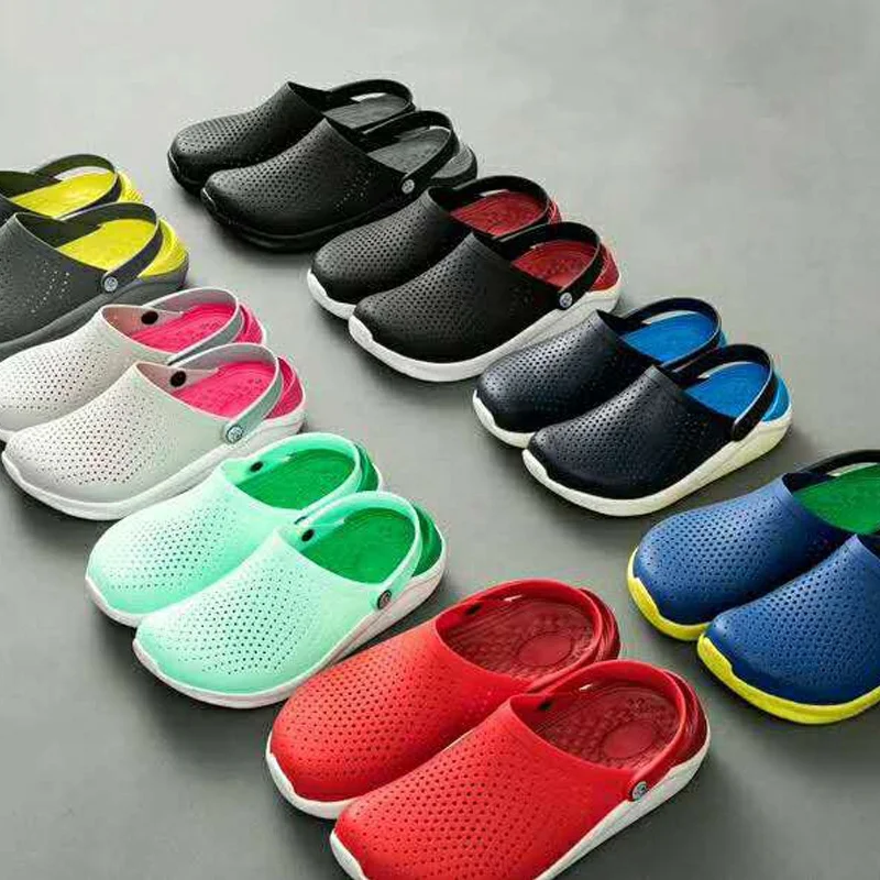 

Wholesale holey beach unisex couple clogs shoes anti-slip girls boys best quality custom women clogs sandals clog shoes