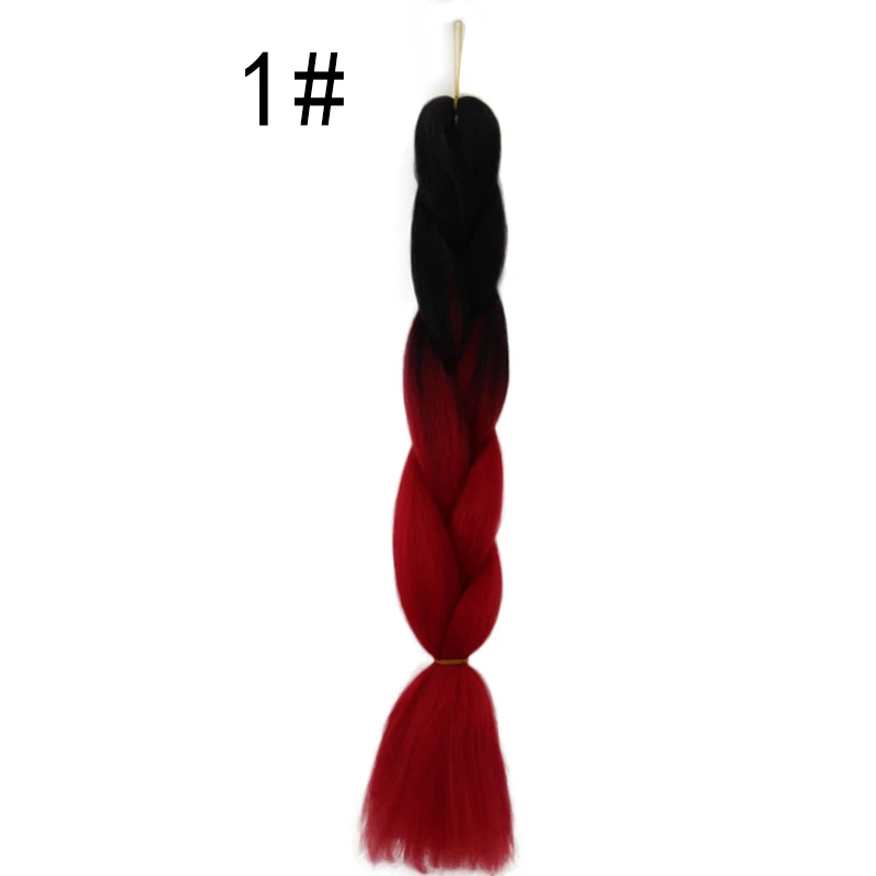 

Wholesale Women Hair Attachment For Braids 80 colors 24 inches 100g ombre color Jumbo Braid hair braid extention, Customize