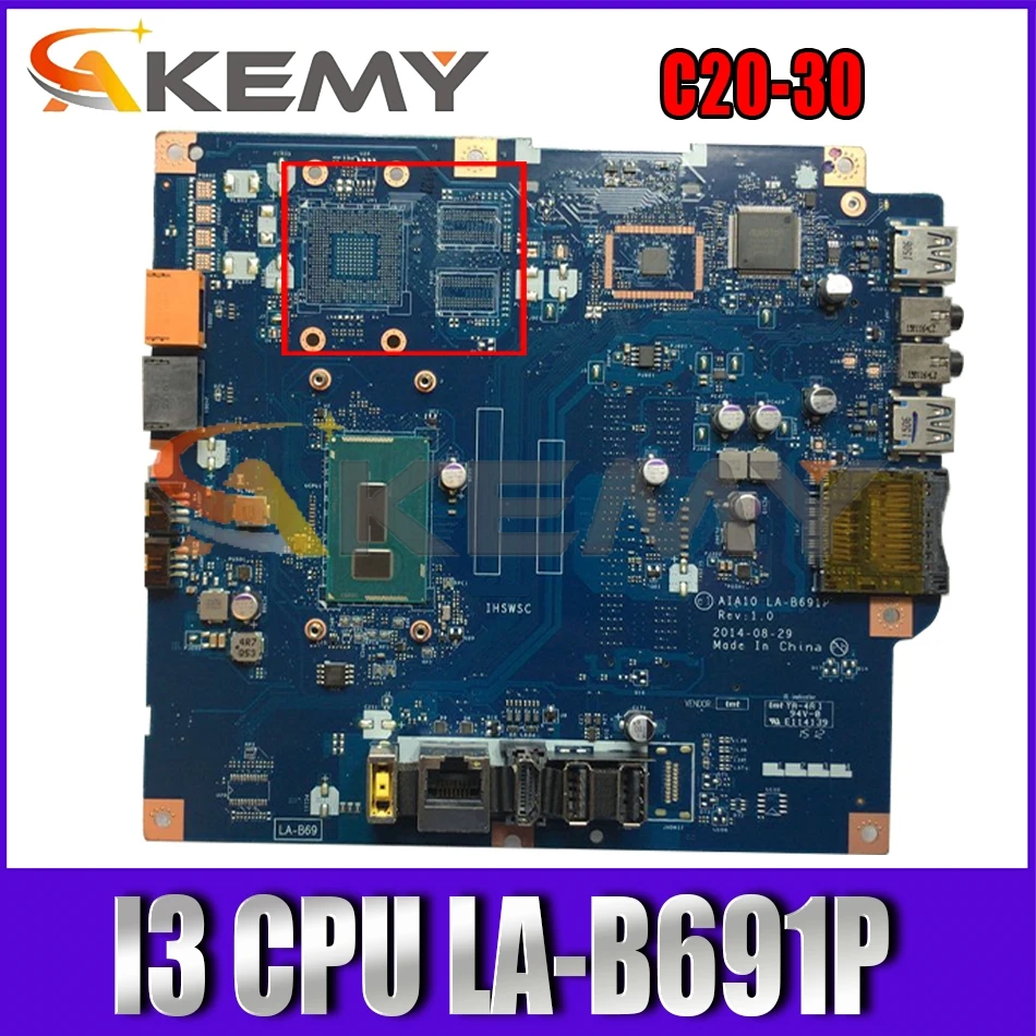 

Akemy For C20-30 CPU I3 Motherboard Apto Para AIAI0 LA-B691P C2030 all-in-one Motherboard