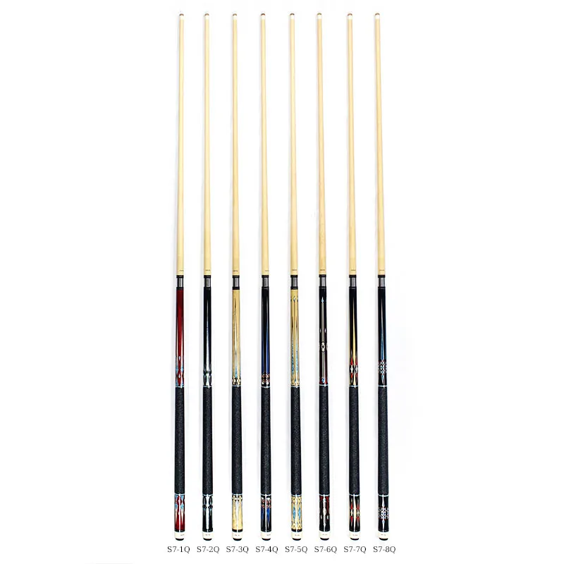 Superior 58 Inch Uni-lock Canadian Maple Handmade  Billiard Pool Cue With 12.5mm Tip  Line Wire Hand Grip for Sale