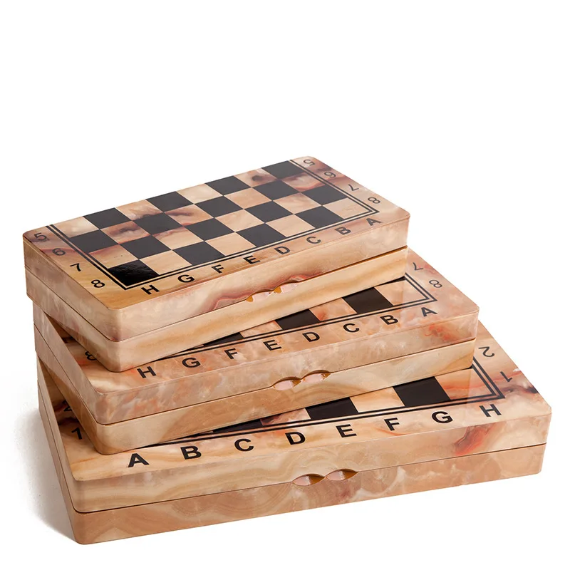 

3 in 1 Large Foldable Wooden Chess Board Game Set Home Travel Party Games Chess Backgammon Checkers Toy Chessmen Entertainment