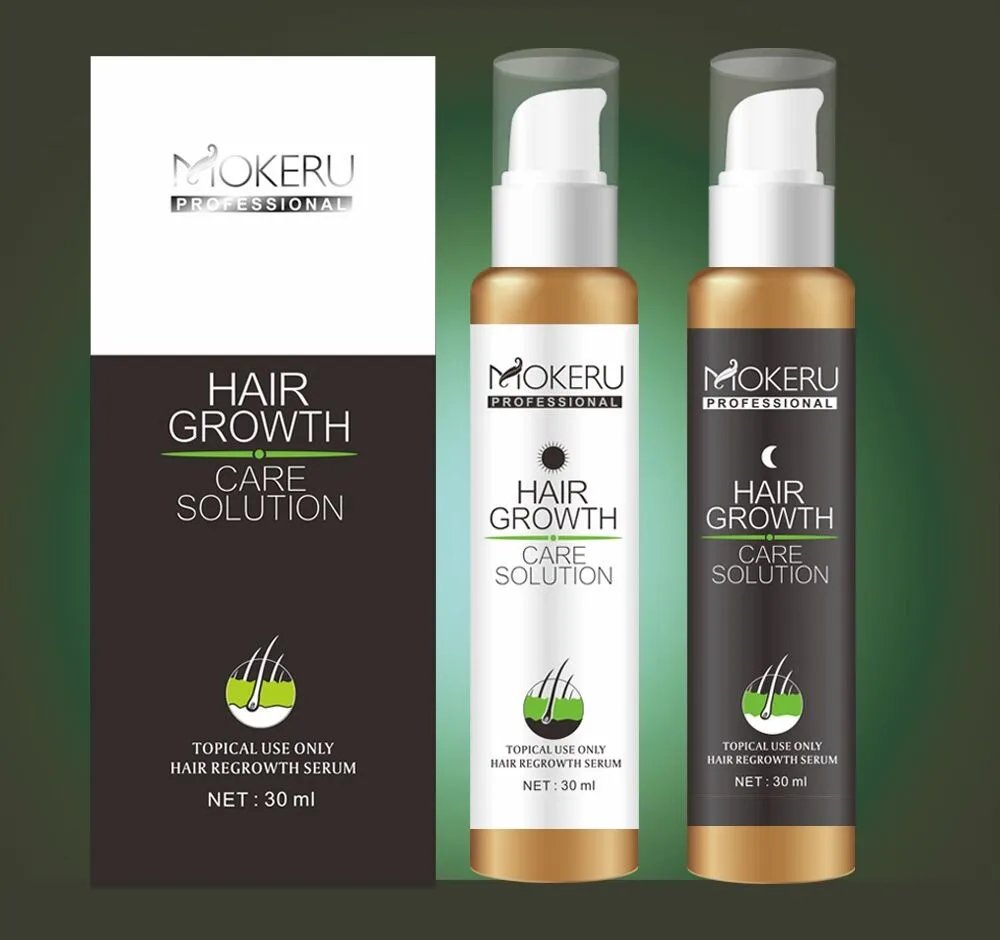 

Mokeru anti hair loss treatment hair growth spray fast regrowth removal lotion for balding private label surem 30ml*30ml, Brown