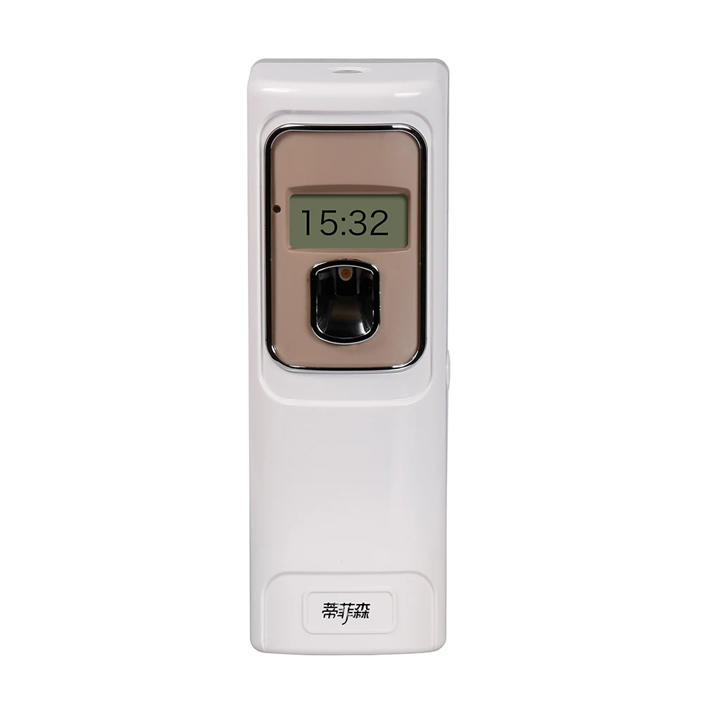 

Electric air spray automatic aerosol dispenser with refillable bottle