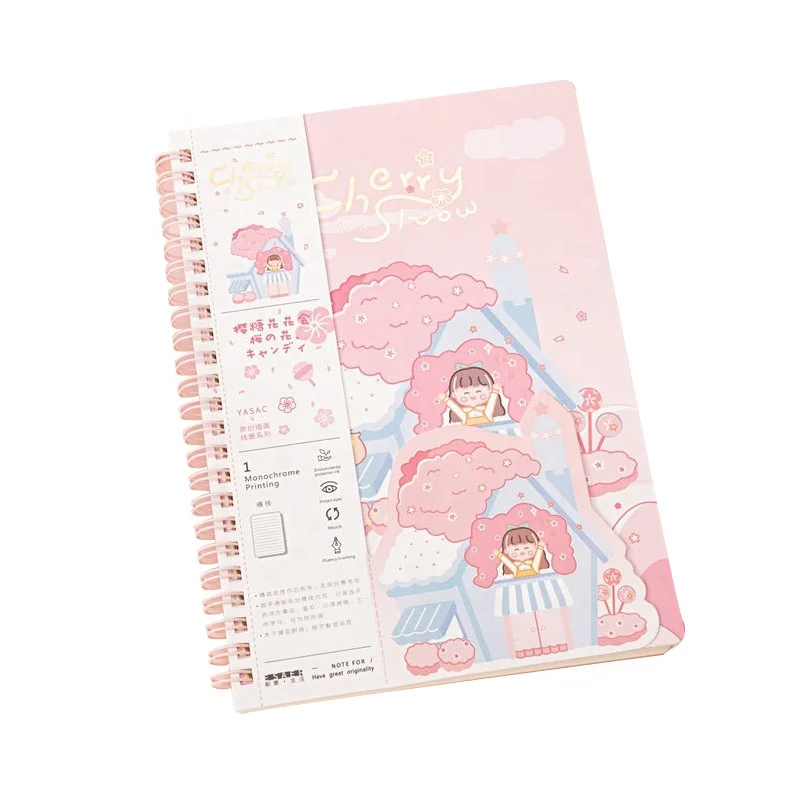 

Spiral Notebook INS Simple A5 Thick And Cute Korean Notepad B5 Student Diary Coil Wholesale Notebook