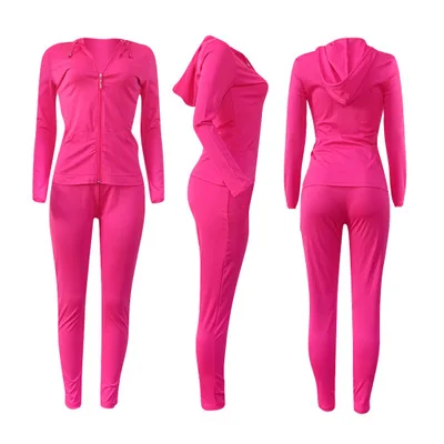 

Athletic Apparel Jogging Clothing Sweatsuit Sets For 2 Two Piece Women Tracksuit Set