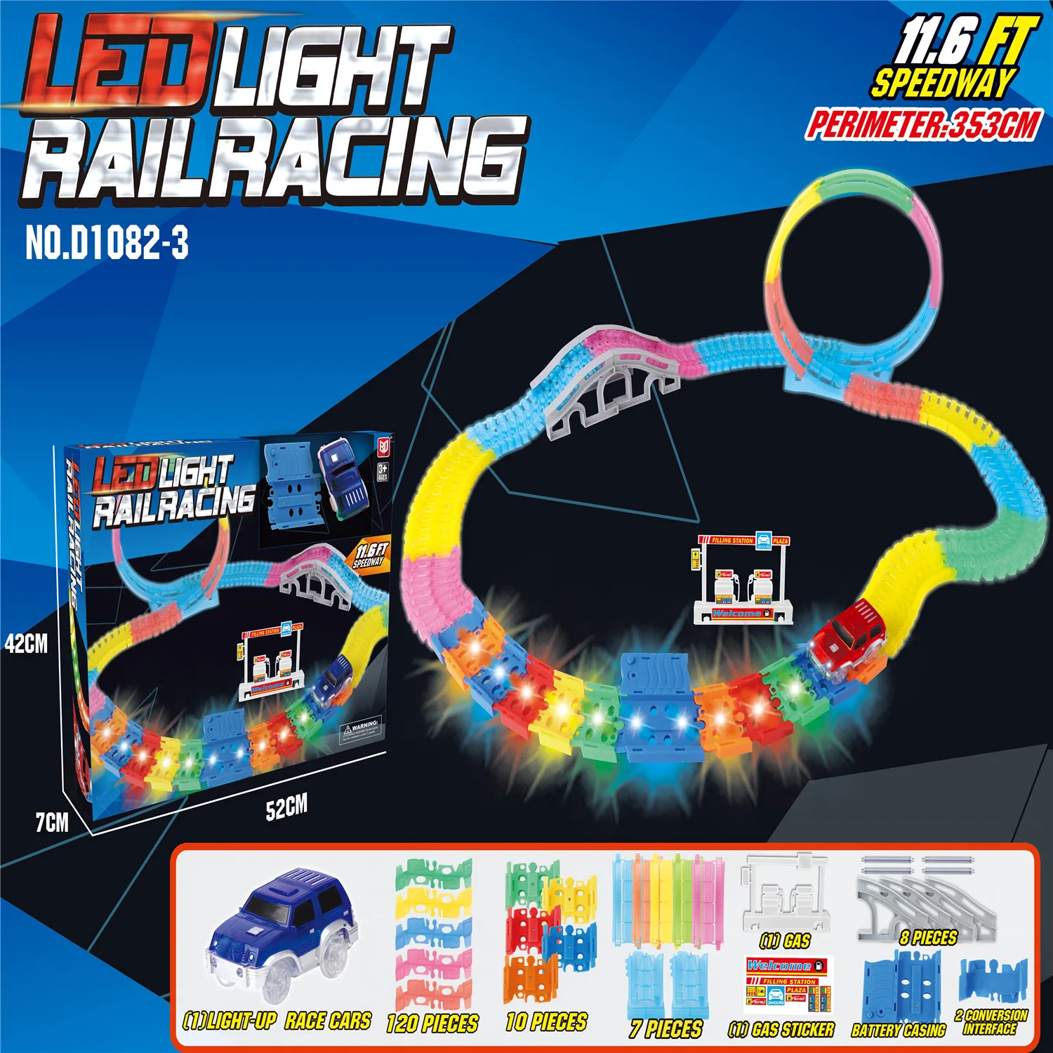 Classic Electric Plastic Car Toy Brio Train Tracks Promotion Toys Electric Train Track Set Rail