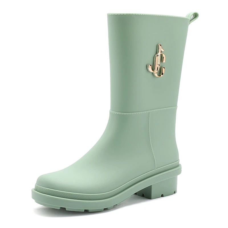 

Premium Quality PVC Pure Color Ladies Fashion Rain Boots for Women Girls