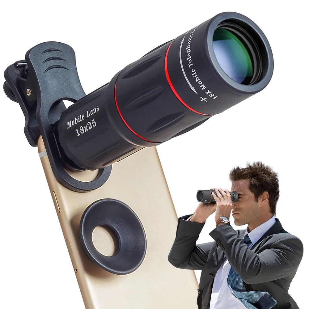 smartphone 18x zoom cell phone lens for iphone with Clip