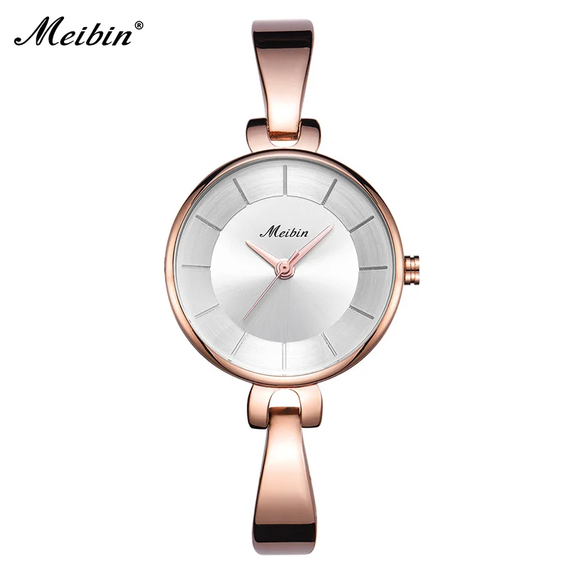 

MEIBIN 1130 new hot sale luxury stainless steel watches creative quartz watches women fashion brand elegant fashion watches, 1 colors choice