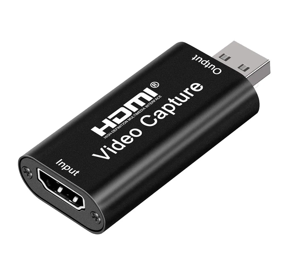 

Mini 4K 1080P HDMI To USB 2.0 Video Capture Card Game Recording Box for PS4 Game For Youtube OBS Live Streaming Broadcast, Black set top box