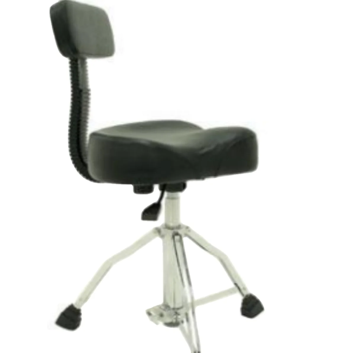 Drum Throne DT1003  Height Adjustable Drum Stool Breathable Suede Padded Saddle Drum Seat  Style for Adults Drummers