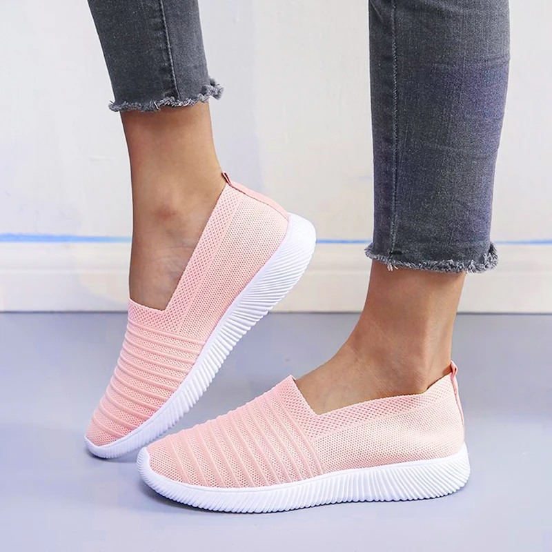 

2021 Women Sneakers Fashion Socks Shoes Casual White Sneakers Summer knitted Vulcanized Shoes Women Trainers Tenis Feminino