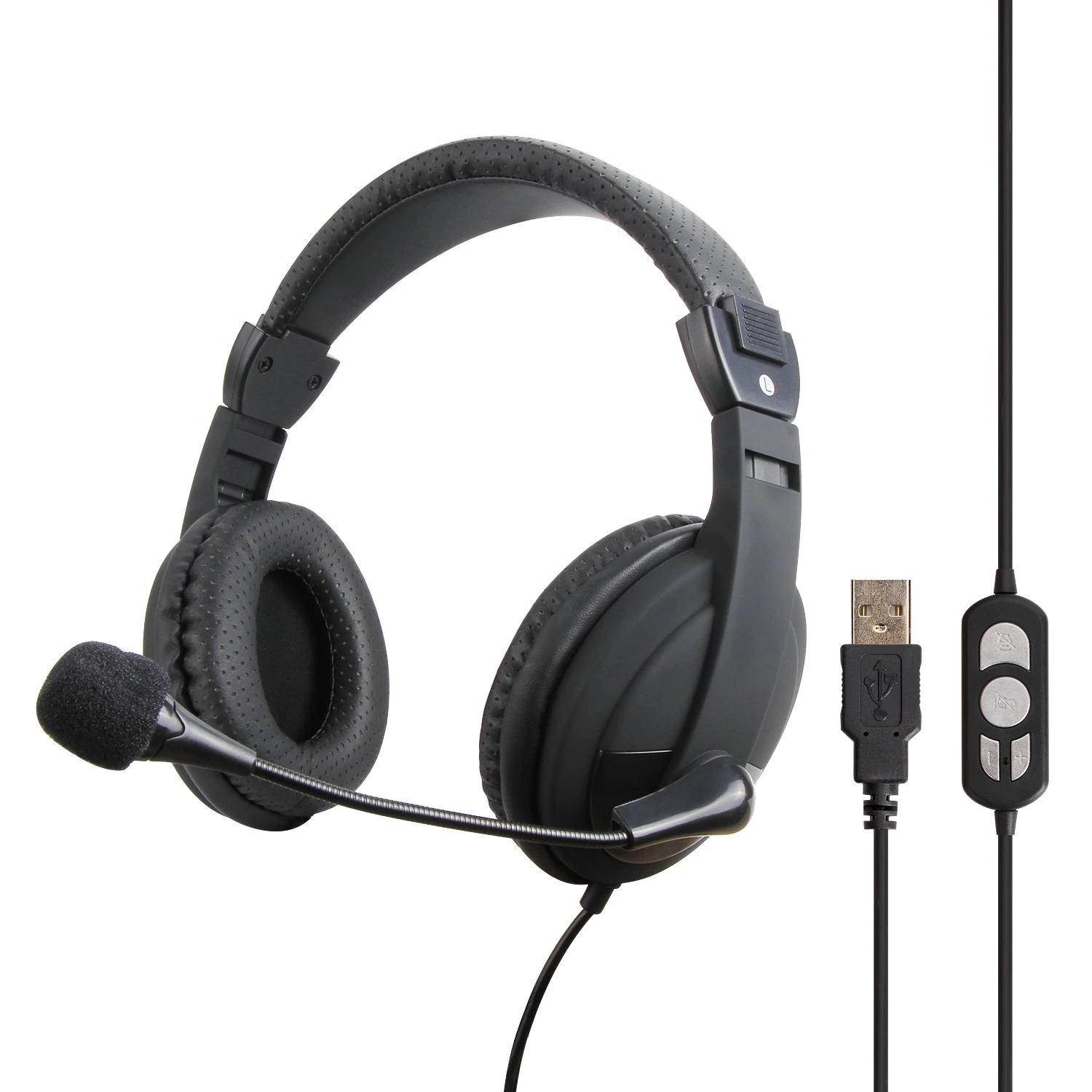 

In Stock USB Headset for Call Center Jobs at Home the Wired Headset with Microphone Headset for Computer Home Office