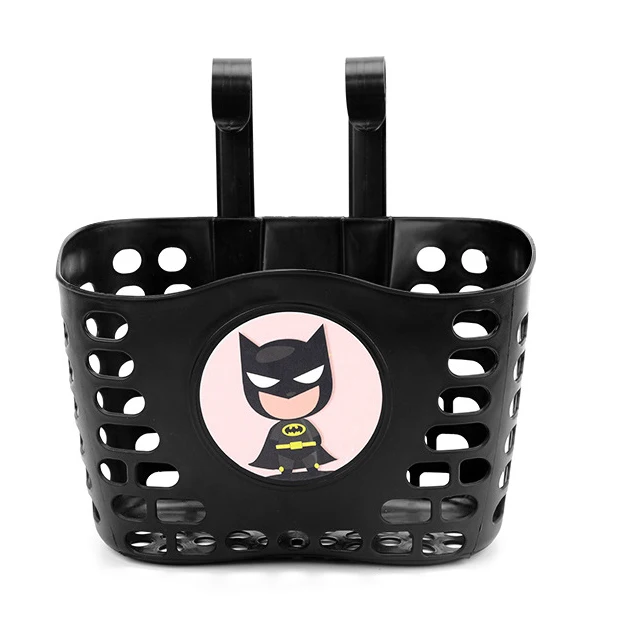 

Children Cute Bicycle Basket Waterproof Detachable Durable Bicycle Accessories Scooter Tricycle Frame Basket for Kids, Blue/pink