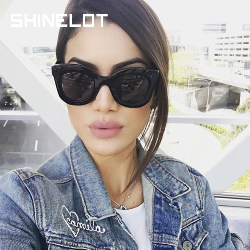 

SHINELOT 97291 Wholesale Cat Eye Hot Sell Design Decoration PC Frames Sunglasses In Promotion Glasses