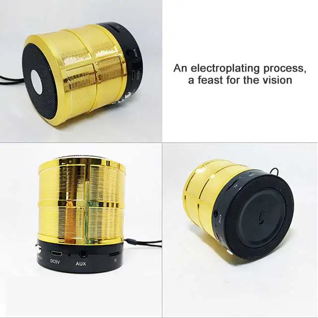 New Design Mini Stereo Speaker Hifi Music Portable Handsfree round Wireless Boombox - ANKUX.COM
