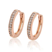 

99216 xuping wholesale copper gold plated women earrings cz hoop earrings jewelry