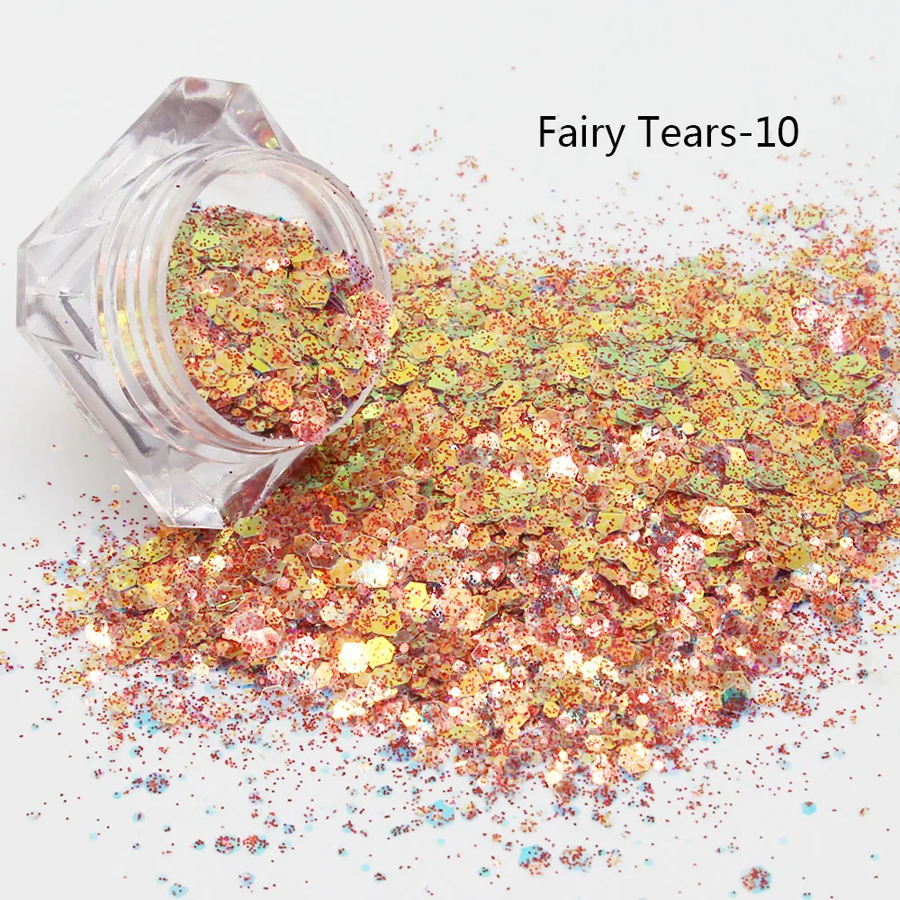 
fairy tears chunky mix glitter powder fall glitter bulk glitter wholesale  (60798725436)