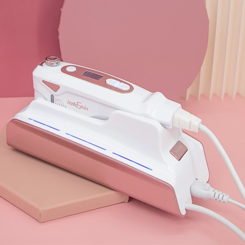 

Mini HIFU Portable Home use face lifting machine HIFU CE Approved, Pink-white (customized)