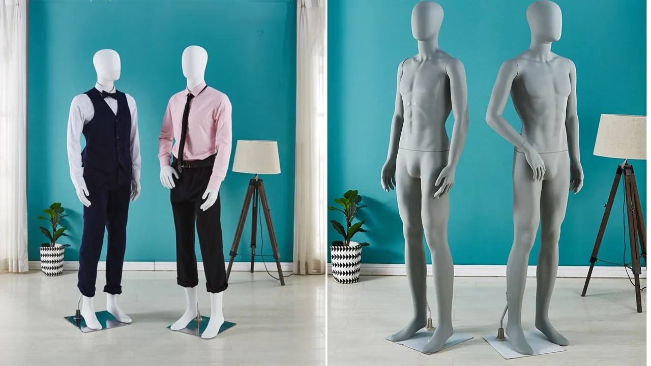 Wholesale White Male Mannequin Full Body Dummy Plastic Man Mannequin