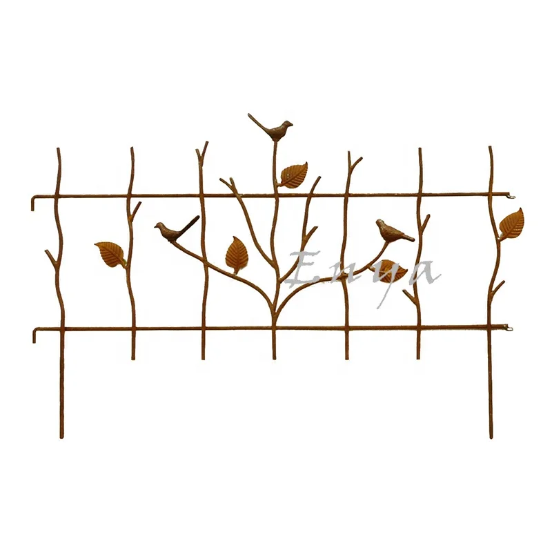Decorative Wrought Iron Garden Lovely Birds Edging Fence - Buy Wrought