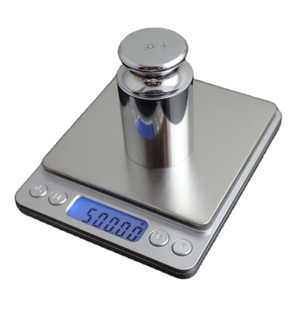 

Portable Kitchen Scale 2kg/0.1g Electronic Gram Weighing Electric LCD Display Food Weight Measuring Digital Scale