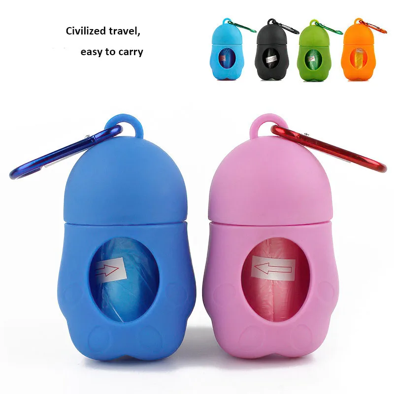 

Free Ship Good Quality Plastic Penguin Pet Waste Bag Dispenser Dog Poop Bag Carrier Biodegradable Pet Poop Bags