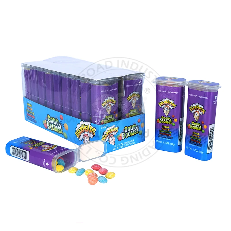 Super Sour Booms Candy/warheads Sour Boom Candy In Display Box Buy