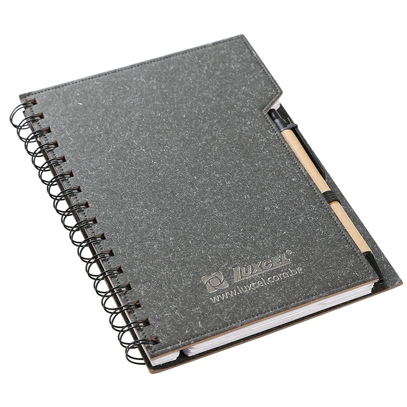 Custom Double Metal Spiral Eco Friendly Book Coil Notebook With Paper ...