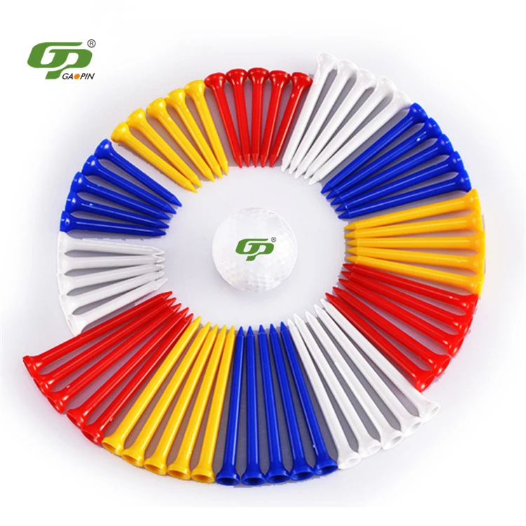 

Factory Direct Sale Cheap Durable Bulk Plastic Golf Tee with Different Sizes, Many colors