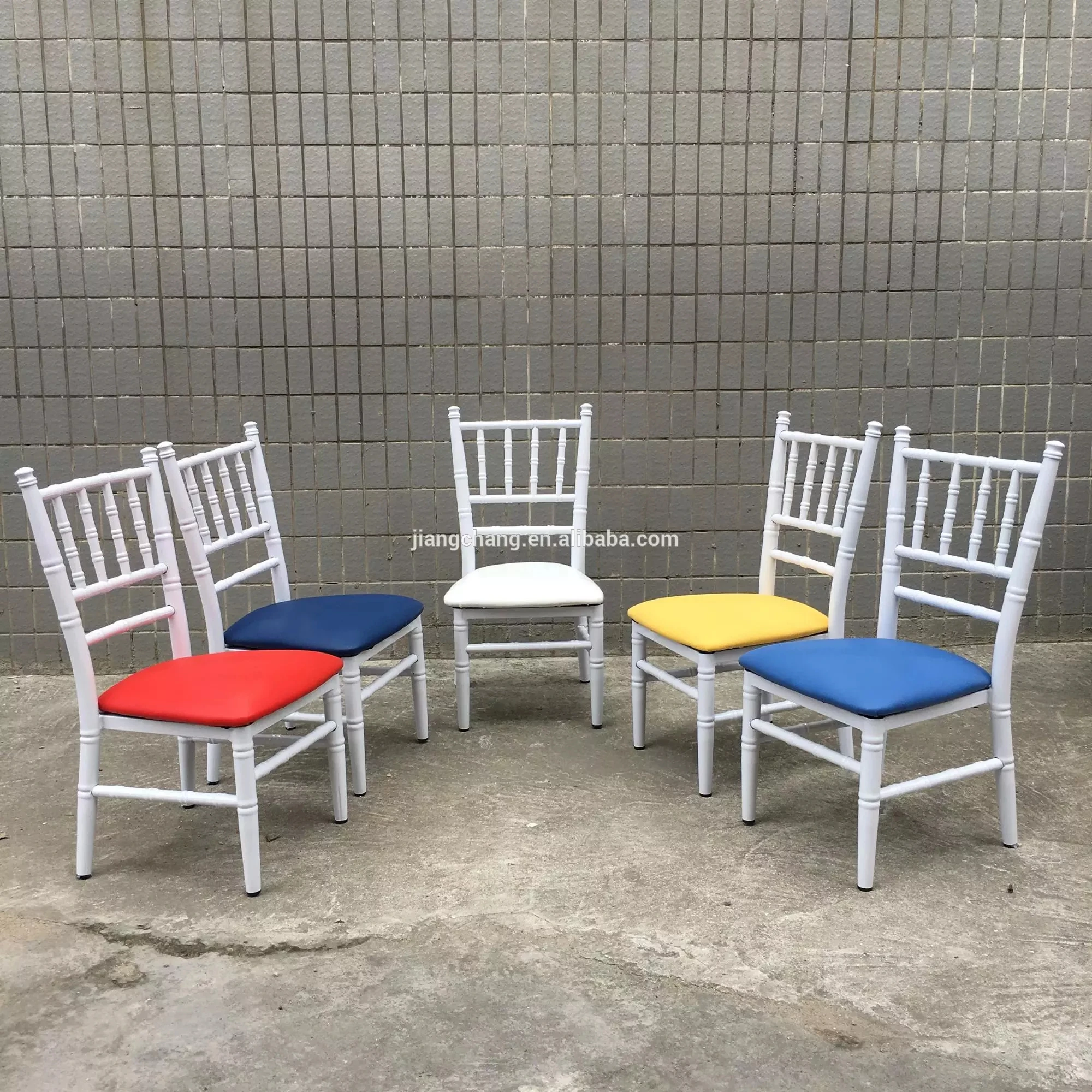 White Resin Children Chiavari Chair With Cushion Buy White Children