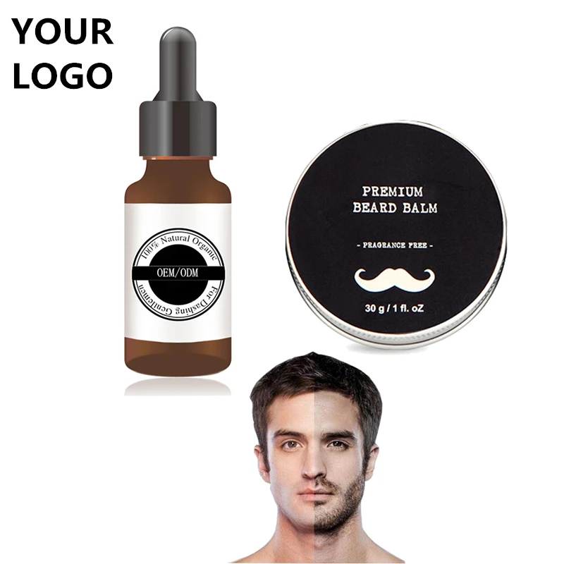 

Professional Supplier Private Label Natural Vegan Men Gift Set Beard Kit Beard Balm Beard Growth Oil