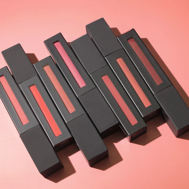 

No Logo Lipstick OEM Private Label Custom Waterproof Longlasting Matte Liquid Lipstick, 12 color