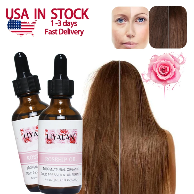 

Wholesale Pure 100% Natural Organic Rose Hip Oil Facial Essential Oil Removal Fine Lines Hair Care Rosehip Oil