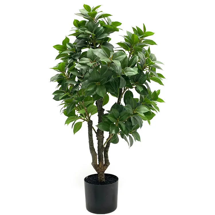 

Cheap Wholesale Artificial Ficus Tree Plants For Sale Faked Banyan Plants With Pot, Green