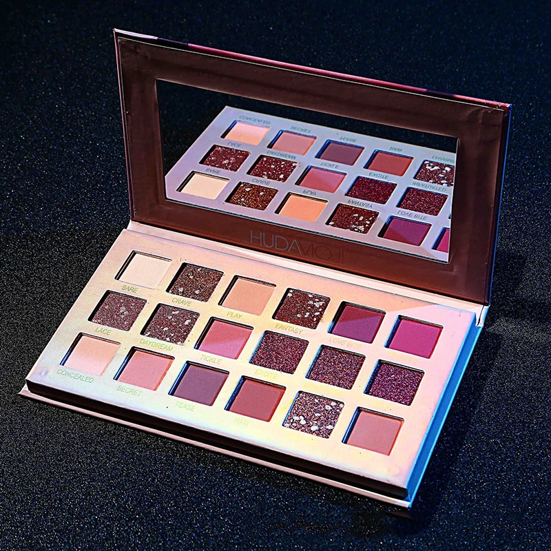 

Factory Wholesale Cheap 18 Colors Pigmented Gilter Matte Eye Shadow Palette