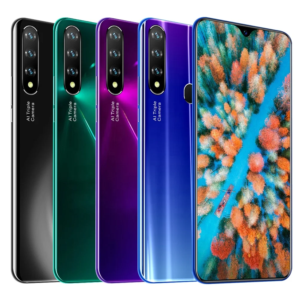 

high quality mobile phone Y20pro 6.5inch face id long standby best smart phone, Black,white,blue