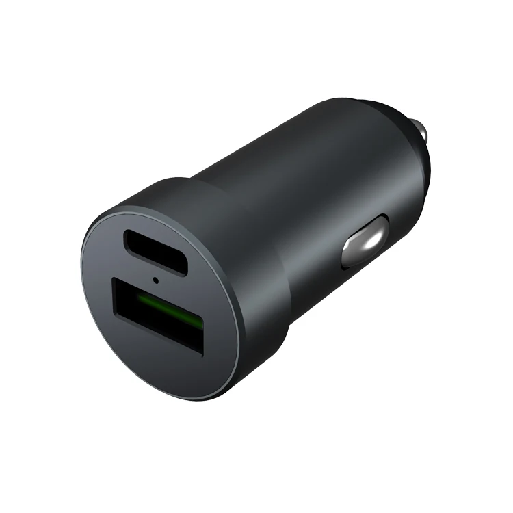 

Quick Charging Qualcomm Phone Aluminuum New Aluminium Alloy Usb Metal for Smart Stock Qc3.0 4.8A Car Charger