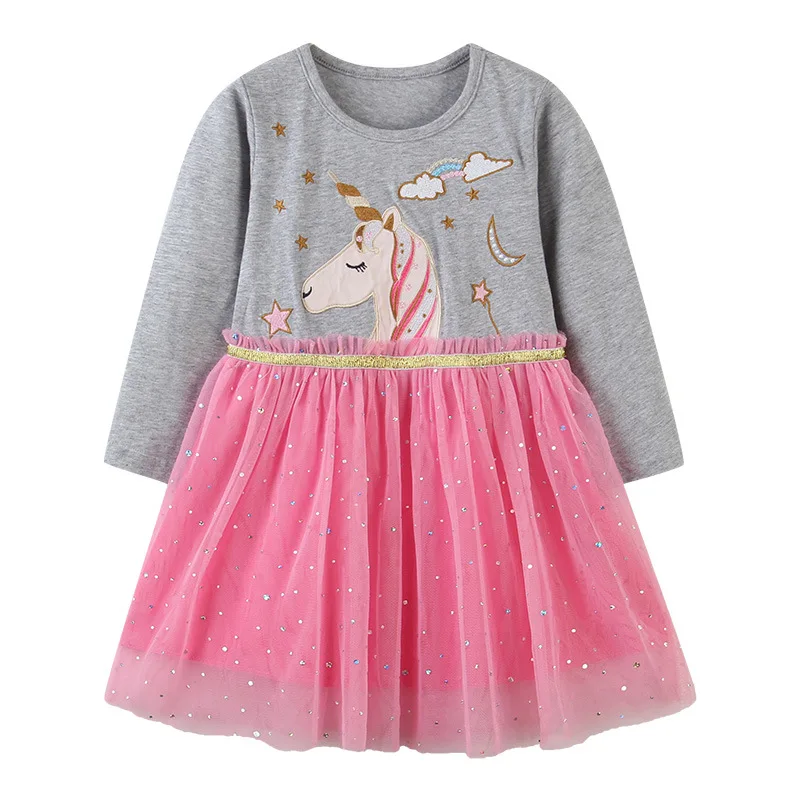 

2020 Princess Party Girls Dresses Summer Cotton Kids Clothing Fashion Hot Selling Children's Dress Tops Girls