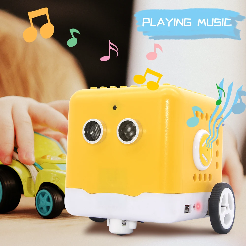 yellow robot car toy