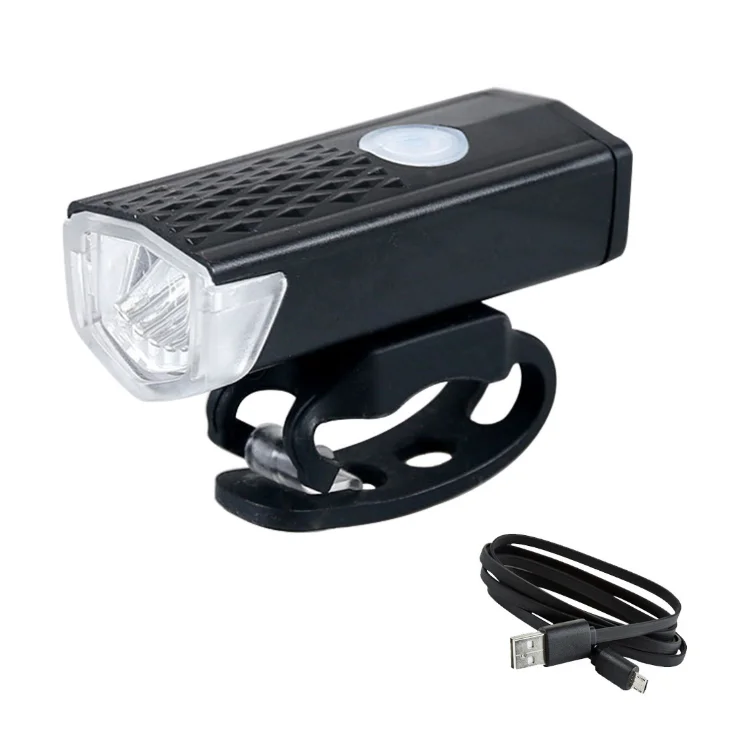 

USB Rechargeable Bicycle Headlights Waterproof Rating Bike Front Light Cycling Equipment Bike Accessories Bicycle Head Light, Black, white