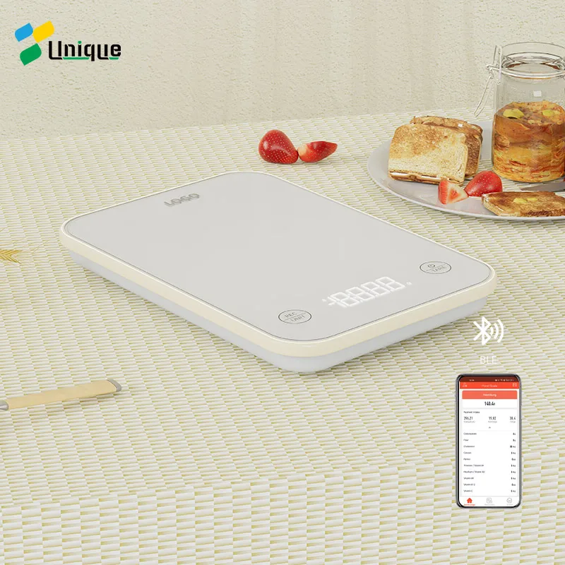

led glass electronic kitchen weighing scales digital bluetooth kitchen weight scale smart food scale with nutritional calculator