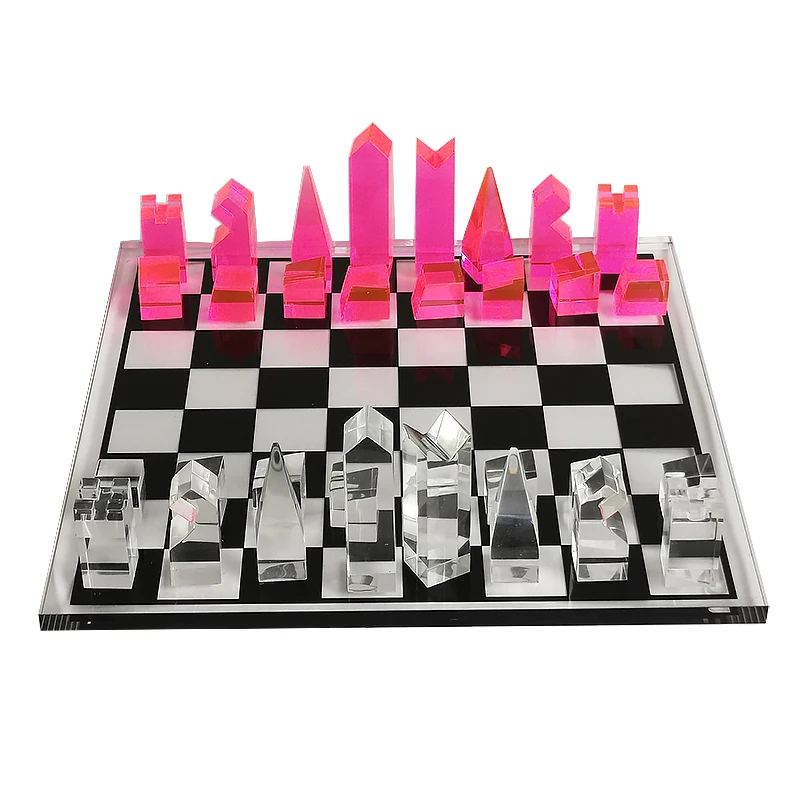 

Hot Sale Luxury Custom Coloured Lucite Backgammon Crystal Acrylic Chess Pieces Game Board Set, Clear,black,blue,marble,fluorescent,etc
