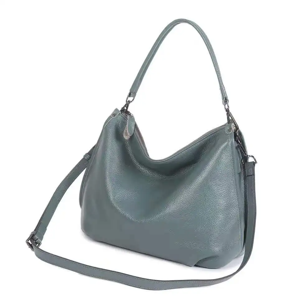 

Women leather handbag genuine leather fashion linen leather bag for ladies
