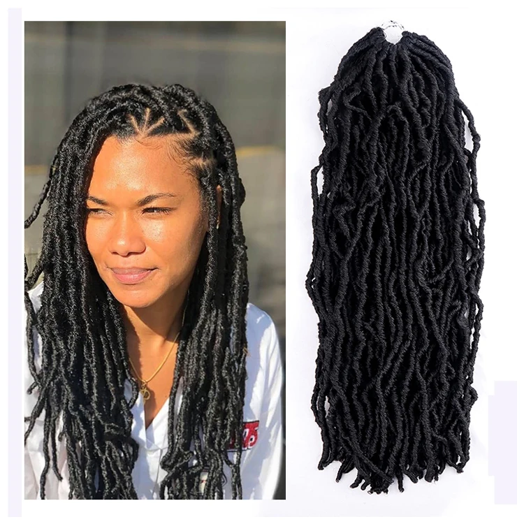 

Julianna Synthetic 24Inch 110Gram 20Strands Gypsy Locs Soft Textured Loc Extensions Soft Crochet Locs For Black Woman