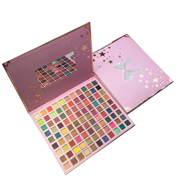 

unique pink package low moq square 99 color big eyeshadow palette